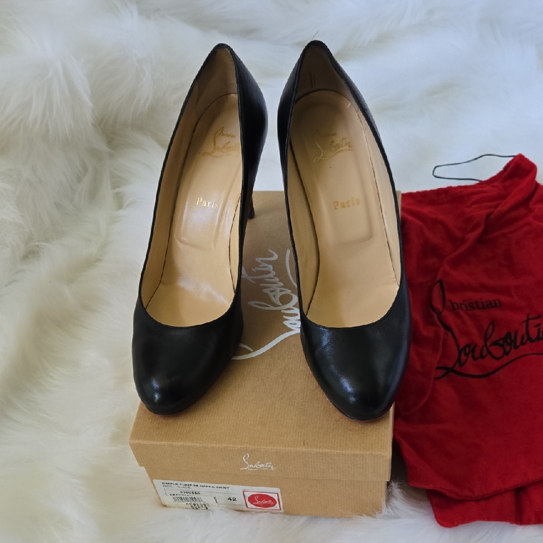Simple Pump 85 Nappa Christian Louboutin Black Heels Sleek Professional Design